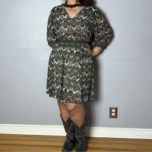 Chevron Print Dress Size 12P